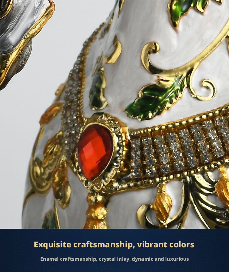 Enamel Horse Bust Ornament – Opulent & Vibrant Décor - Image 10