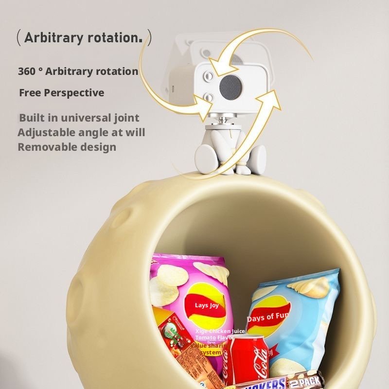 Starry Sky Night Light Floor Ornament : Dreamy Decor with Projection & Storage - Image 4