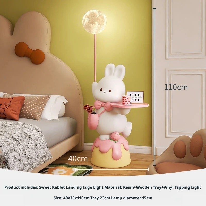 Sweet Rabbit Floor Side Table Lamp – Whimsical Lighting & Cute Decor - Image 8
