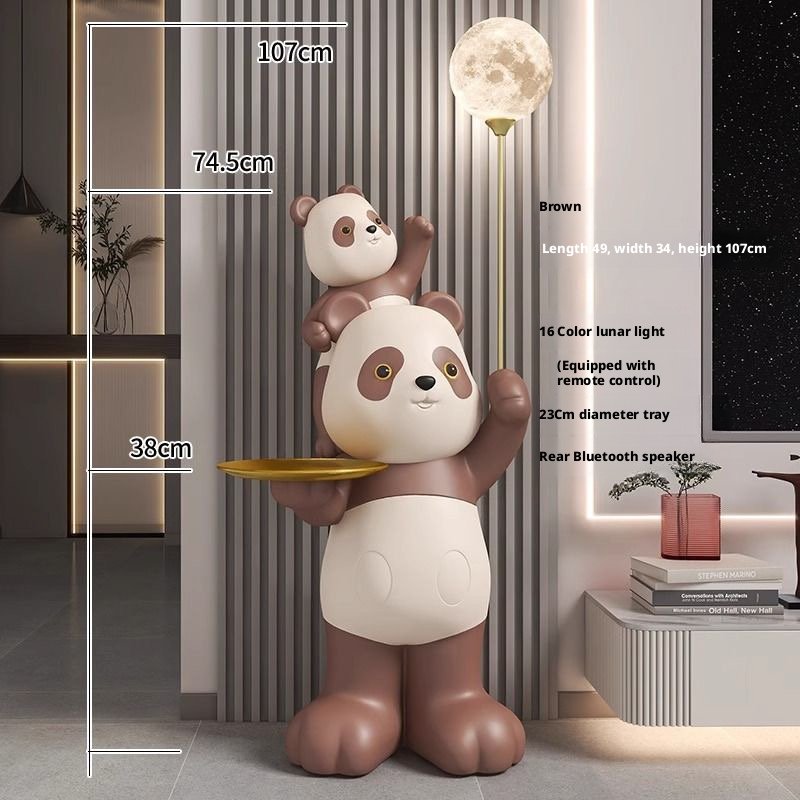 LIFE-SIZE PANDA SCULPTURE IN MODERN LIVING - Image 9