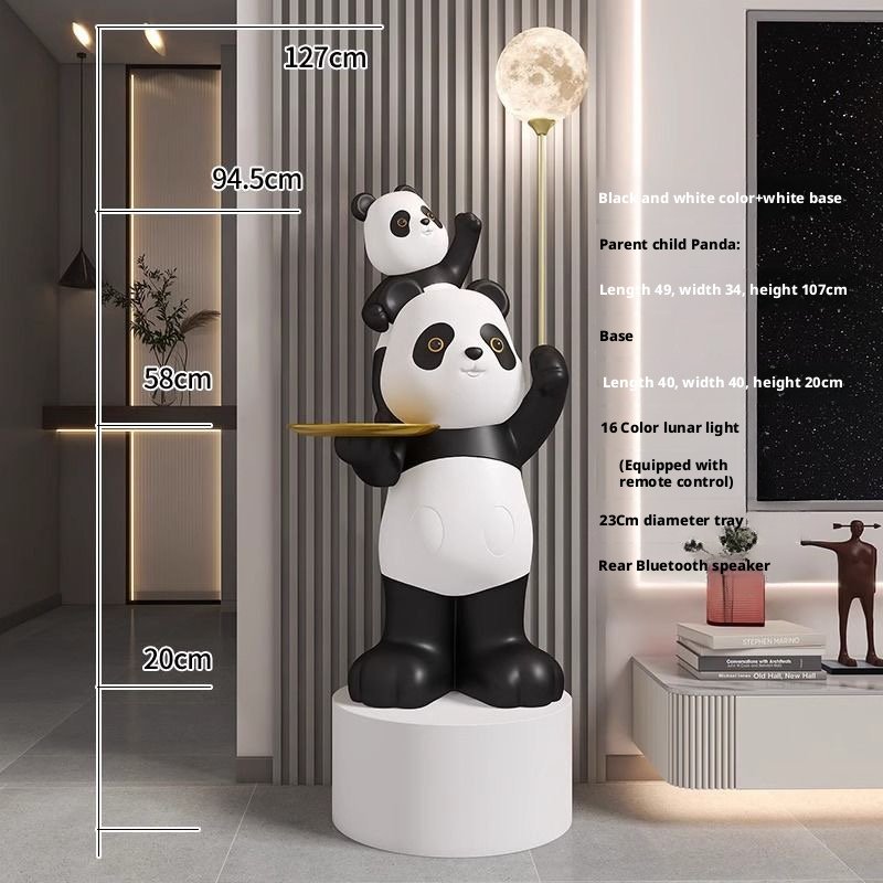 LIFE-SIZE PANDA SCULPTURE IN MODERN LIVING - Image 10