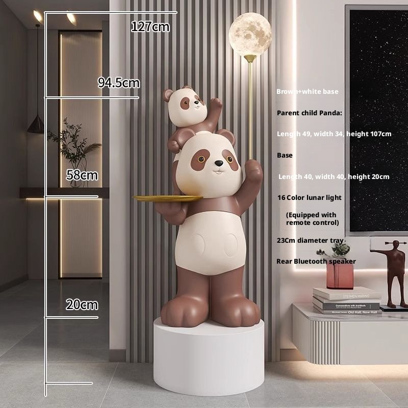 LIFE-SIZE PANDA SCULPTURE IN MODERN LIVING - Image 11
