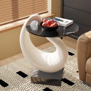 "Cozy Minimalist Home" Swan-Inspired Console Table: Modern Serenity in Motion