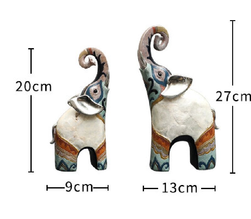 A PAIR OF LUXUTY SHELL ELEPHANT ORNAMENTS - Image 8