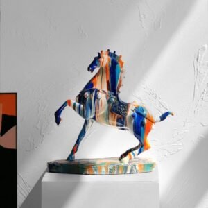 COMMOM LUXURY TACHISME HORSE ORNAMENT