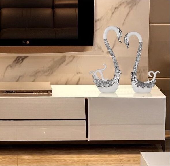 A PAIR OF SWANS WITH NEST AND TWO EGGS - Image 8