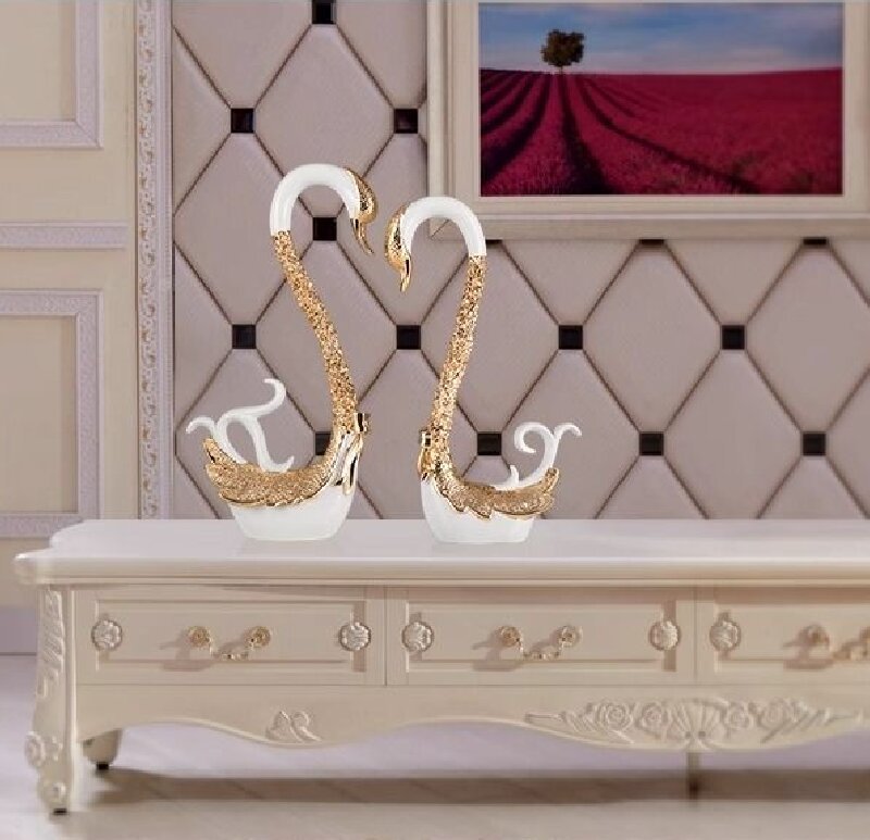 A PAIR OF SWANS WITH NEST AND TWO EGGS - Image 10