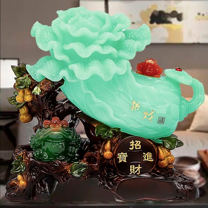 CHINESE FENGSHUI CABBAGE LUCKY ORNAMENT - Image 5