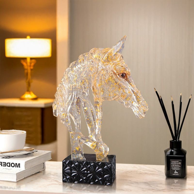 LUXURY ART HORSE CRYSTAL ORNAMENT - Image 6