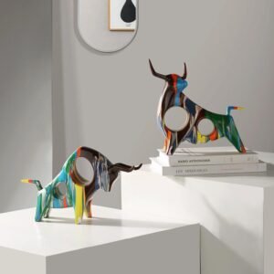 COMMON LUXUTY POP ART COW ORNAMENT