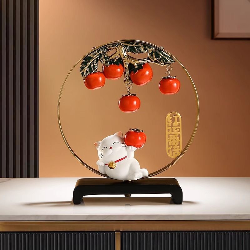 CAT WANT FRUITS TABLE ORNAMENT