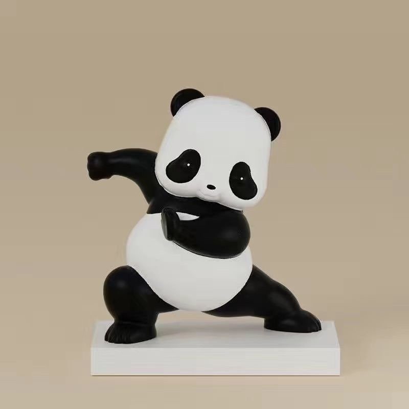 LIFE-SIZE PANDA SCULPTURE IN MODERN LIVING - Image 5