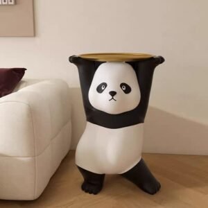 Panda Butler Figurine with Serving Tray