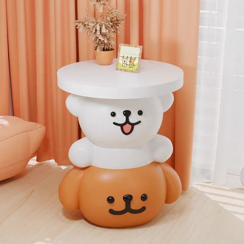 Cartoon Dog Stacking Side Table: Sweet & Functional Decor