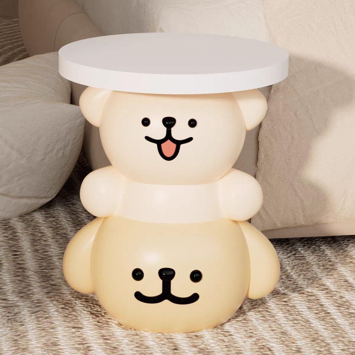 Cartoon Dog Stacking Side Table: Sweet & Functional Decor - Image 3