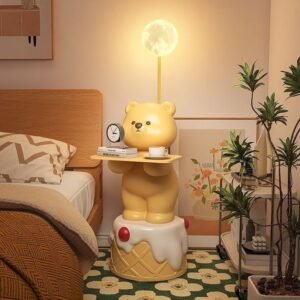 Cake Bear Floor Lamp Side Table