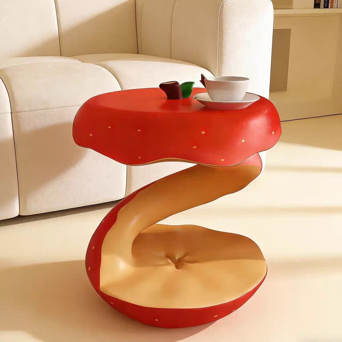 Apple Core Side Table: Modern & Whimsical Home Accent