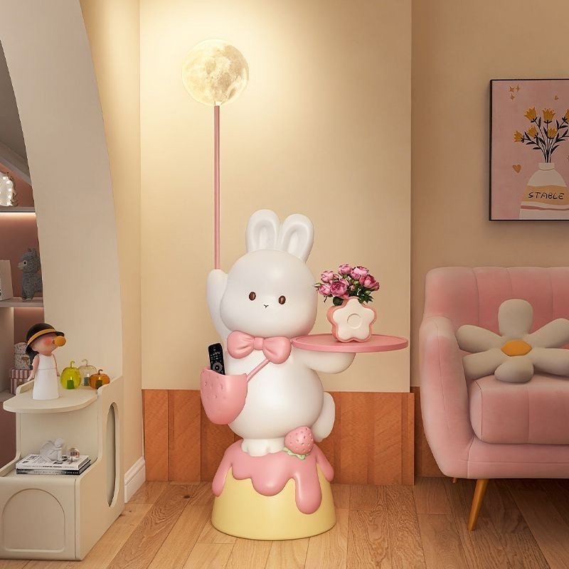 Sweet Rabbit Floor Side Table Lamp – Whimsical Lighting & Cute Decor - Image 7