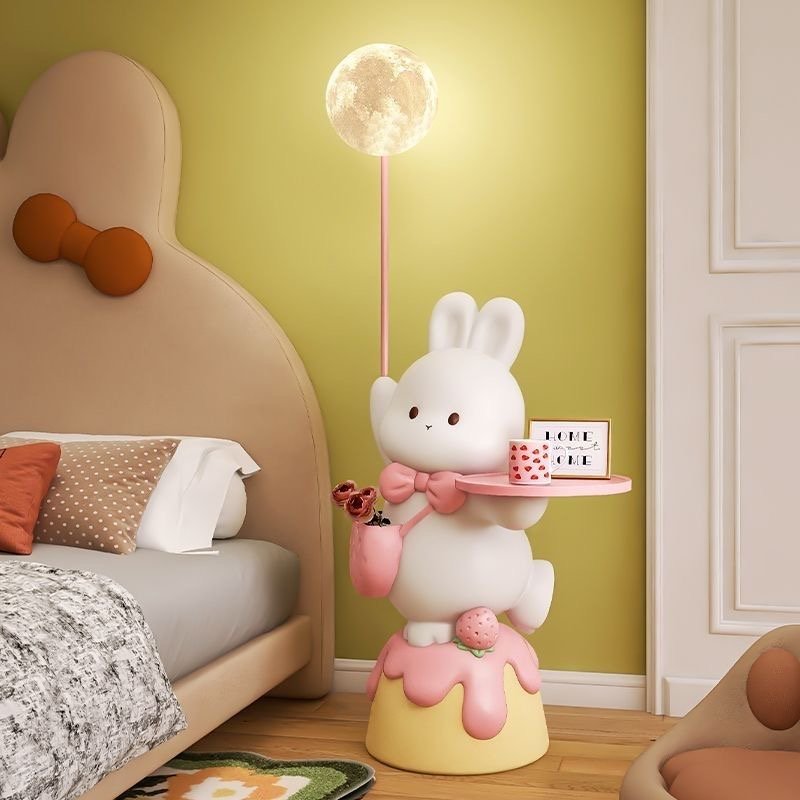 Sweet Rabbit Floor Side Table Lamp – Whimsical Lighting & Cute Decor - Image 6