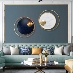 "Italianate Lonely" Custom Iron Round Wall Decor – Save Your Lonely Wall