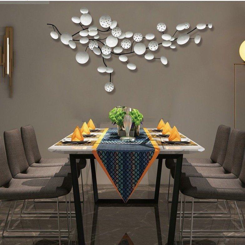 "Harmony" Floral Motif 3D Metal Wall Art - Image 4