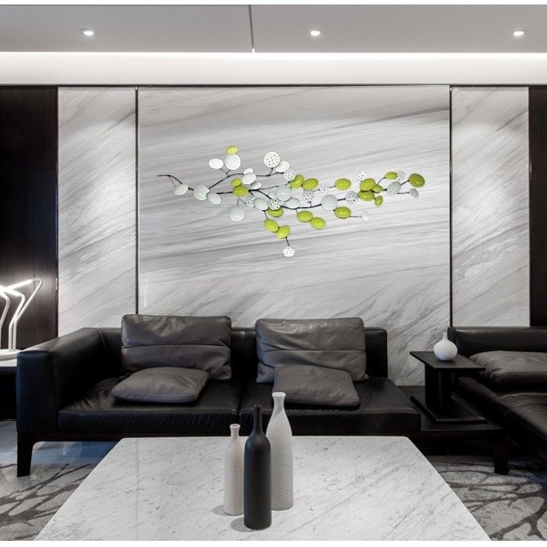 "Harmony" Floral Motif 3D Metal Wall Art - Image 8