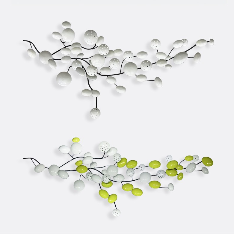 "Harmony" Floral Motif 3D Metal Wall Art - Image 9