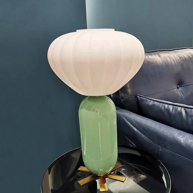 Creative Colored Glaze Table Lamp – Artisan Craftsmanship for Refined Living - Image 8