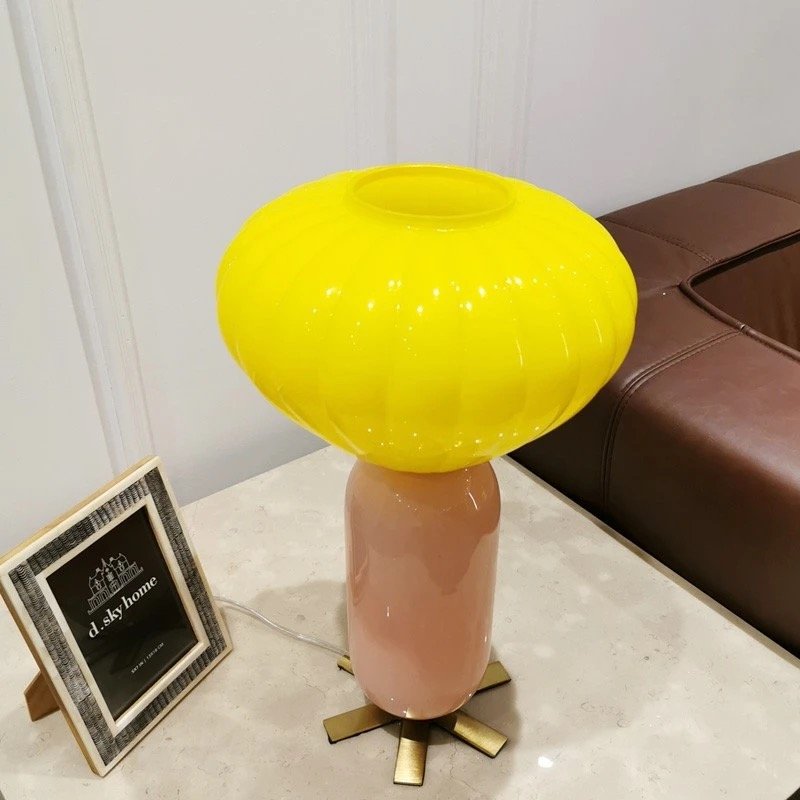 Creative Colored Glaze Table Lamp – Artisan Craftsmanship for Refined Living - Image 9