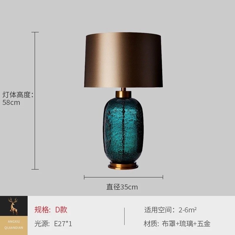Creative Colored Glaze Table Lamp – Artisan Craftsmanship for Refined Living - Image 10
