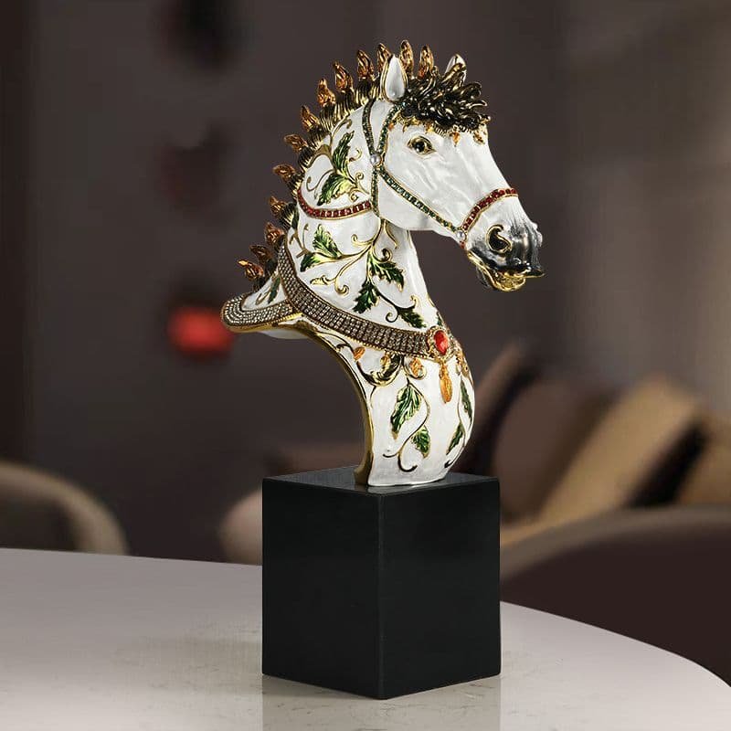 Enamel Horse Bust Ornament – Opulent & Vibrant Décor - Image 7