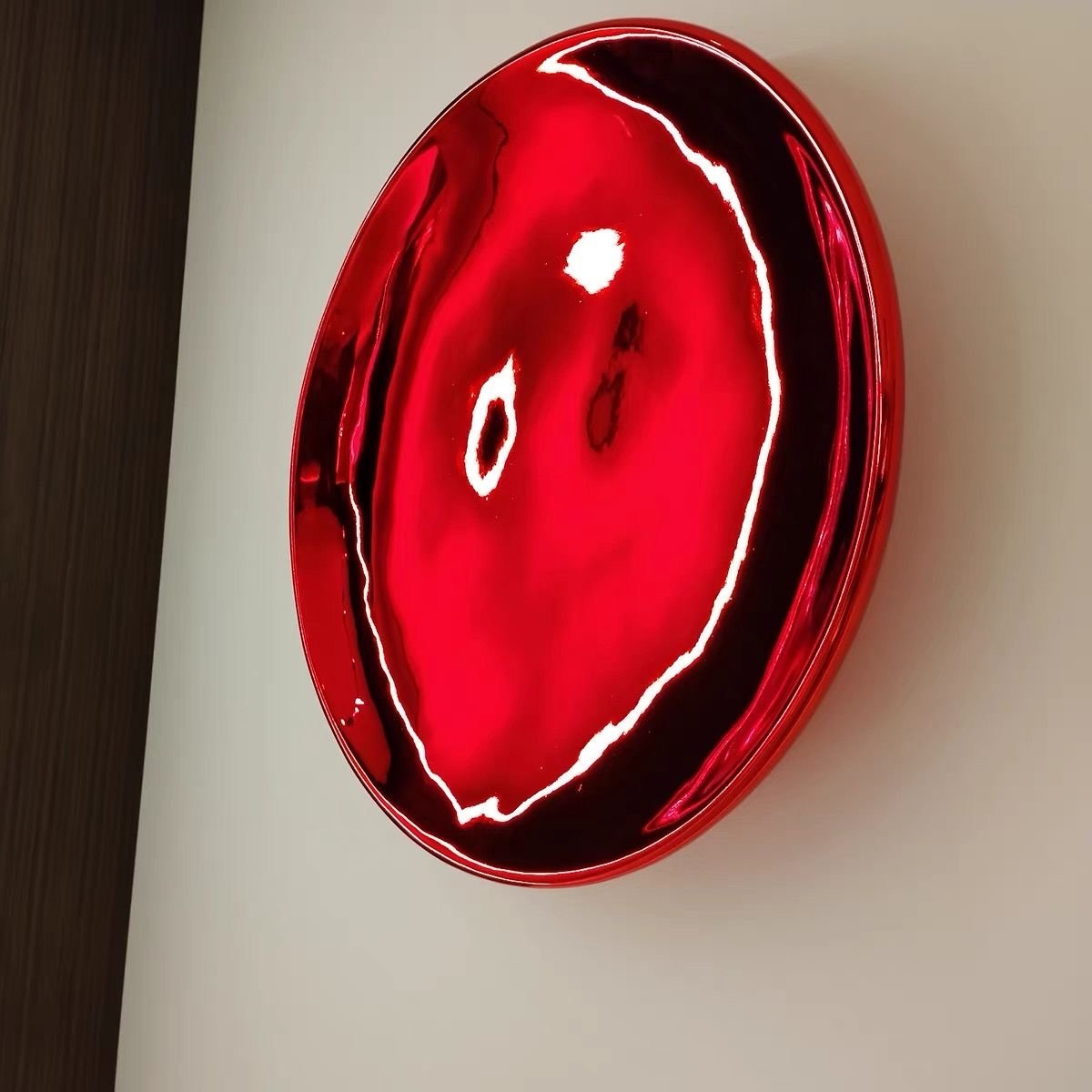 "Luminous Full Moon" Resin Round Wall Art: Modern Minimalist Statement - Image 9