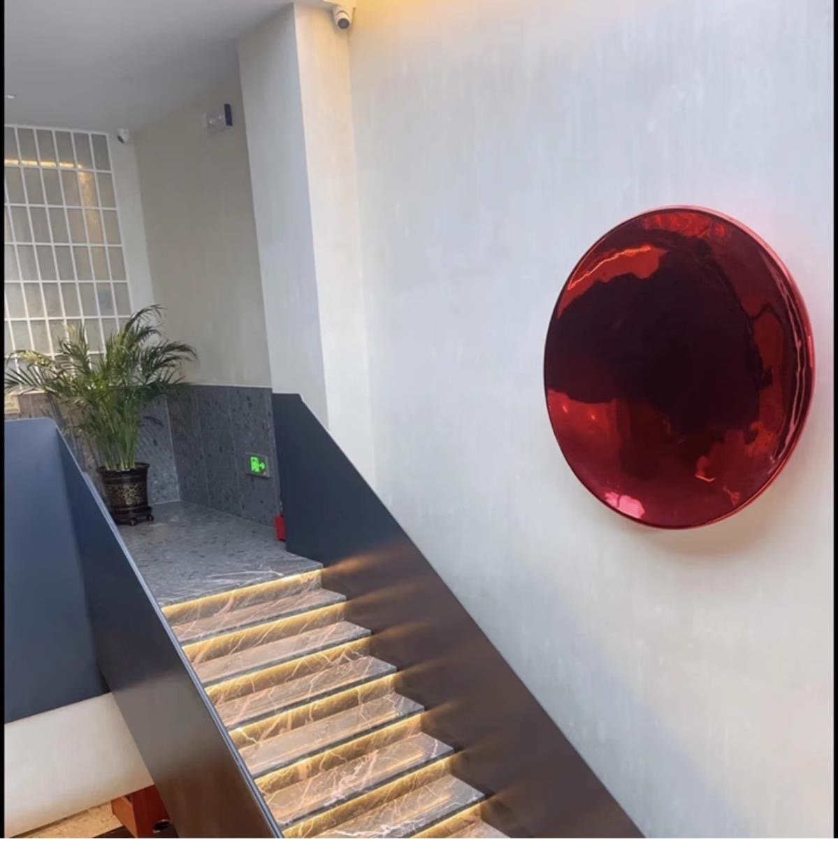 "Luminous Full Moon" Resin Round Wall Art: Modern Minimalist Statement - Image 6