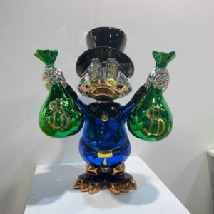 "Richie the Magnate" Scrooge McDuck-Inspired Sculpture – A Bold Statement on Fortune