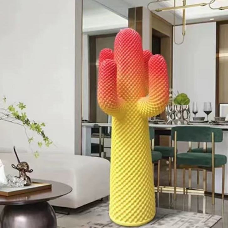 Cactus Coat Stand Decor with Pop Art Style - Image 5