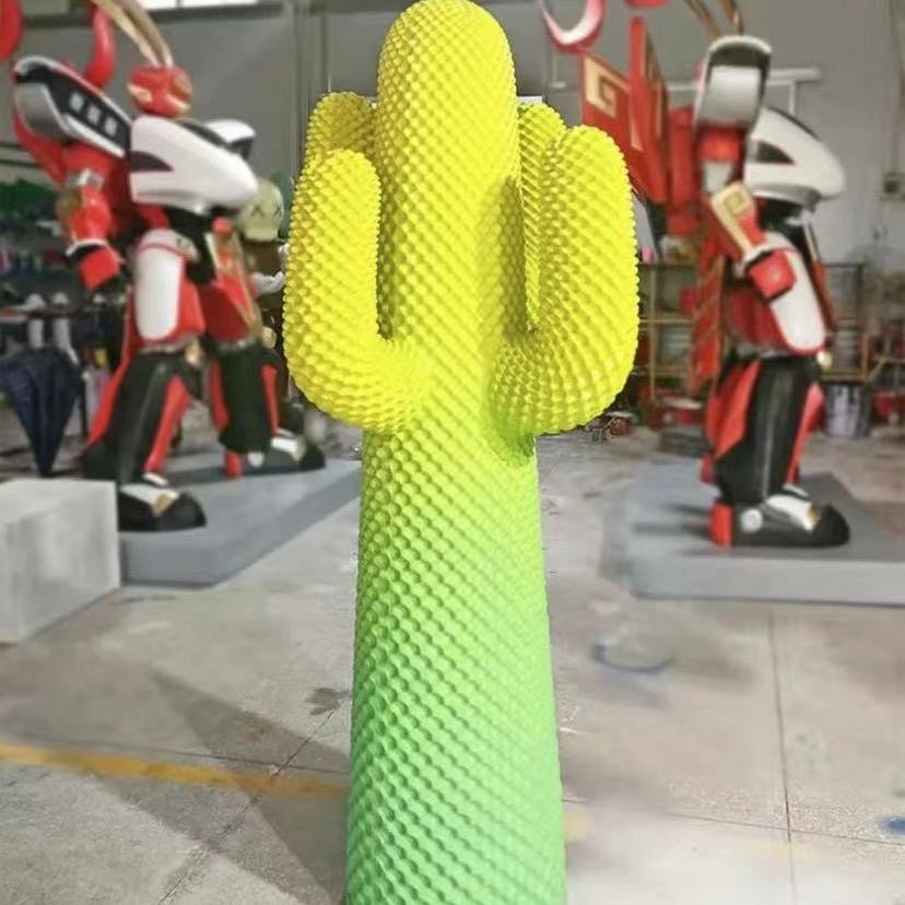 Cactus Coat Stand Decor with Pop Art Style - Image 6