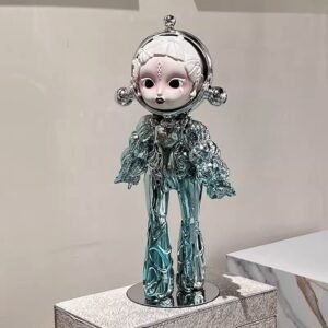 35 CM POP MART Shiny Metallic Astronaut Figure