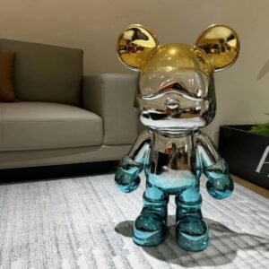 Bearbrick Large Scale Art Toy – Metallic Modern Collectible (Copy)