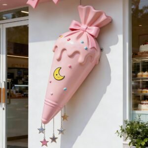 Giant Ice Cream Cone Custom Sculpture Sign