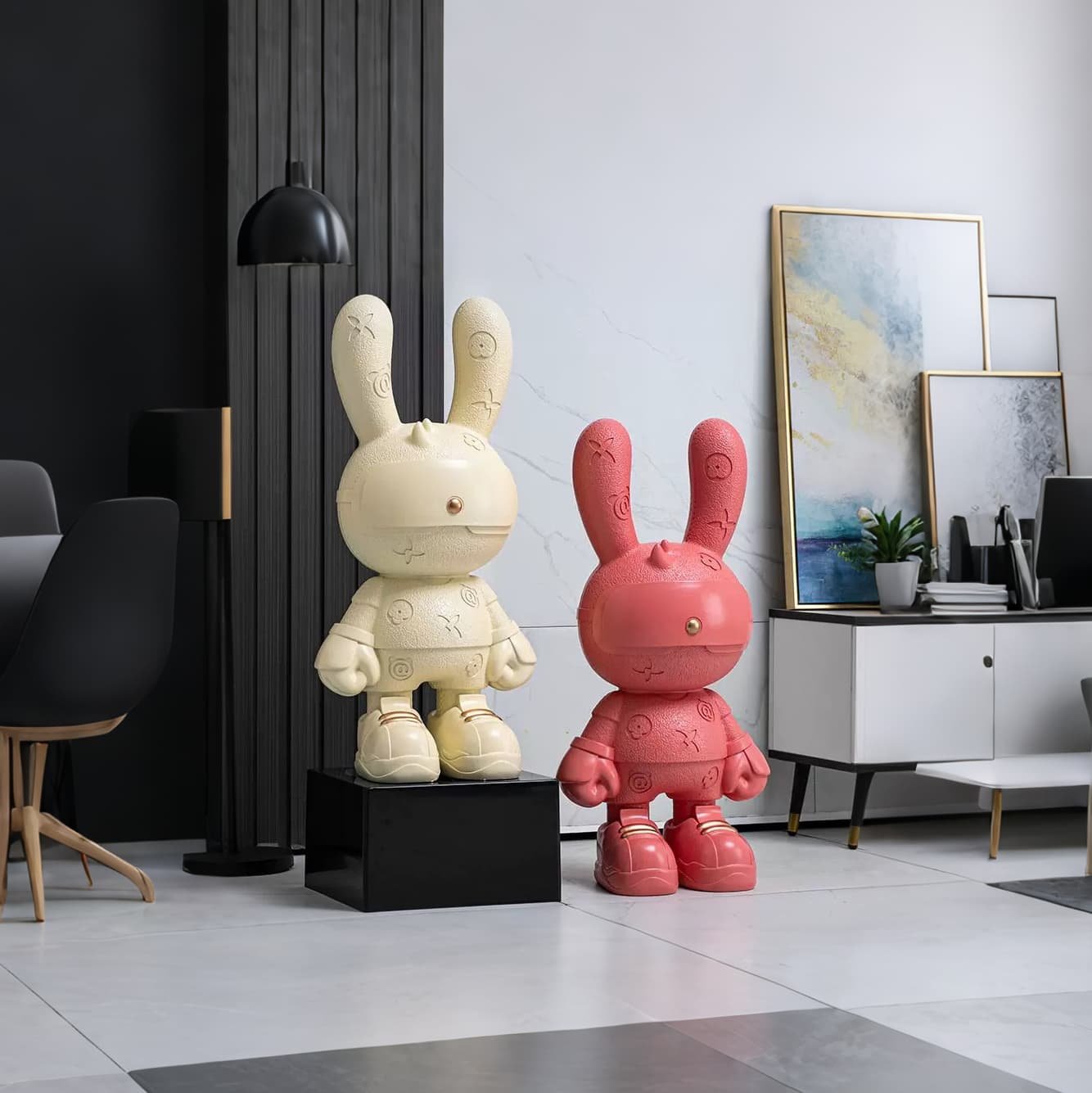 Luxe Colorful Studded Rabbit Statue (Copy) - Image 3