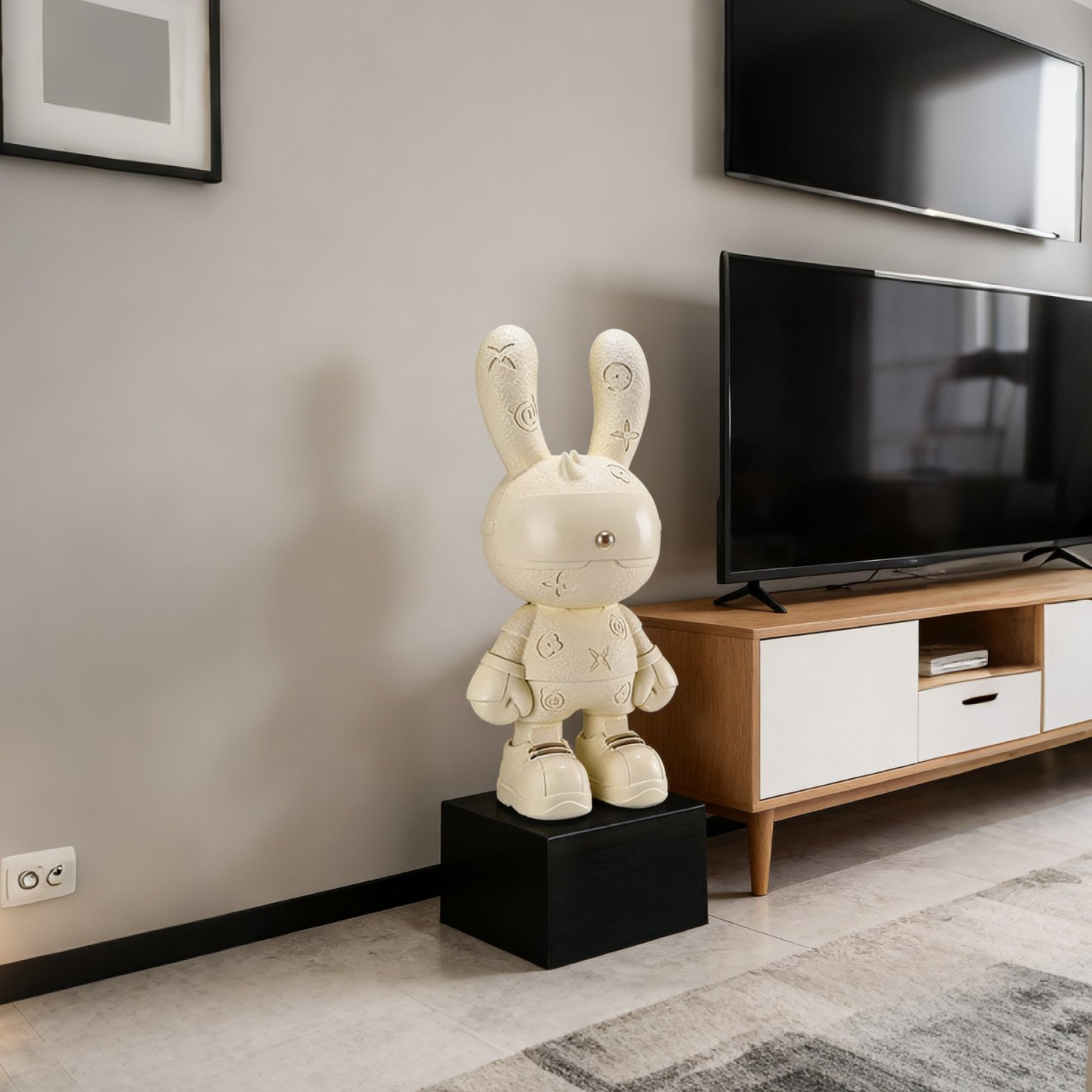 Luxe Colorful Studded Rabbit Statue (Copy) - Image 6