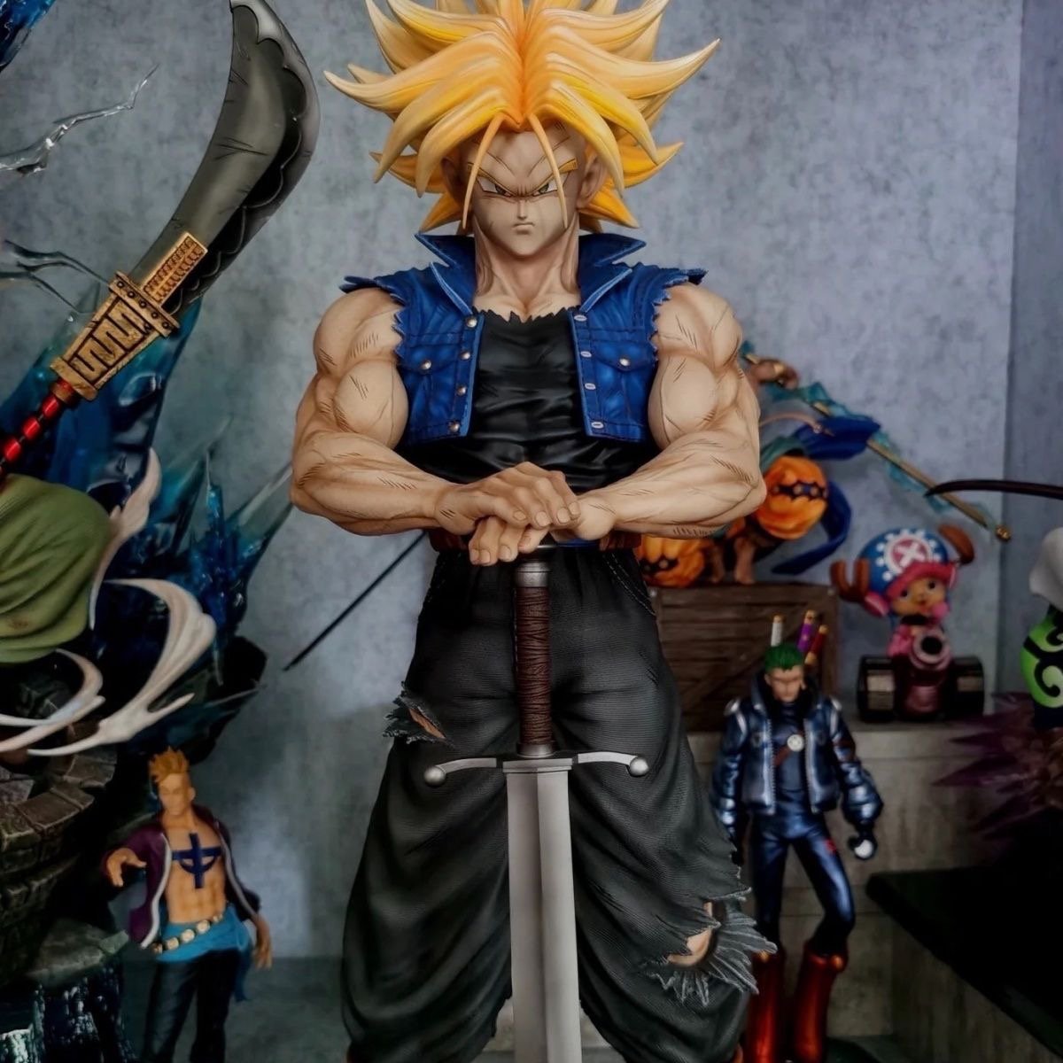 53 CM Dragon Ball Z Figurine- Super Saiyan Trunks with Buster Sword - Image 6