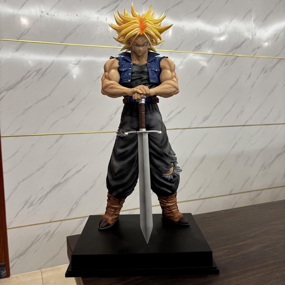 53 CM Dragon Ball Z Figurine- Super Saiyan Trunks with Buster Sword