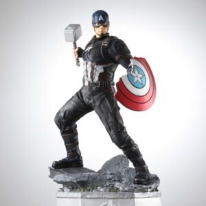 60 CM Marvel Captain America with Mjolnir & Shield Statue