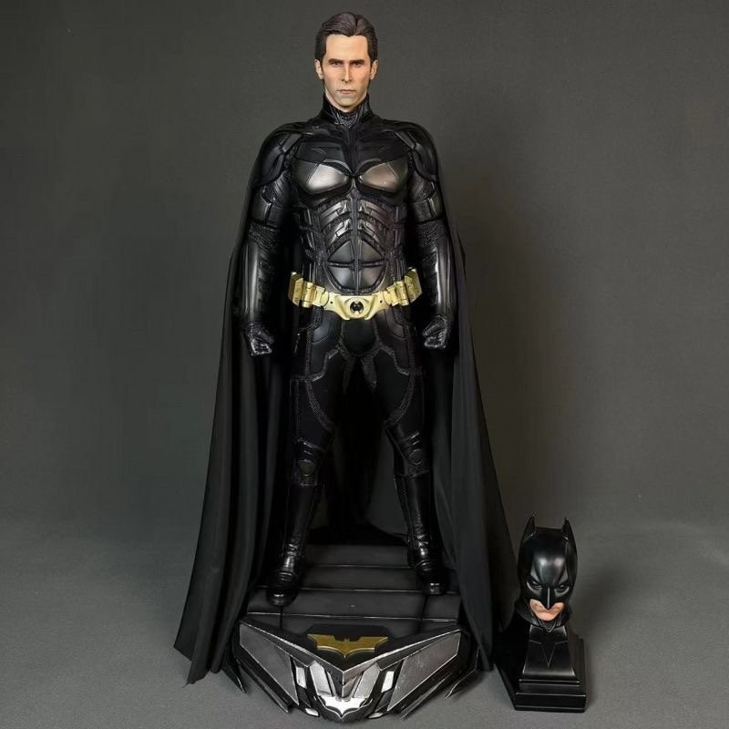 68 CM The Dark Knight Double Head Sculpt Batman Statue - Image 6