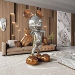 Luxury Mickey Mouse with Bluetooth Speaker Sculpture--Handwork Patch