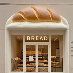 Custom Bread Sculpture Shop Signage