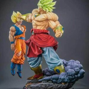 Custom 76 CM Tall "Broly vs. Son Goku" Dragon Ball Statue