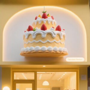 Giant Cake Custom Sculpture Sign